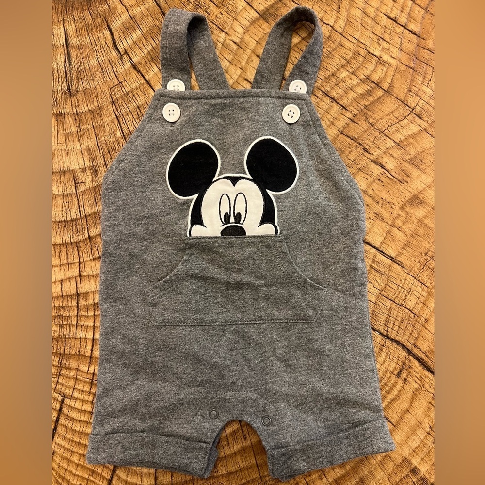 ‼️NWOT: Disney Baby Mickey Button Overalls - 0-3 M